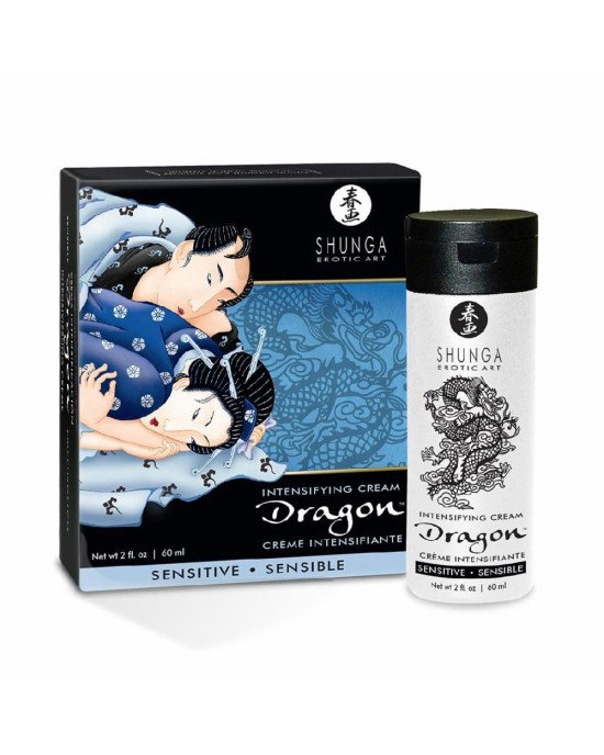 Стимулювальний крем для пар Shunga SHUNGA Dragon Cream SENSITIVE (60 мл) ніжніший ефект Стимулювальний крем для пар Shunga SHUNGA Dragon Cream SENSITIVE (60 мл) ніжніший ефект