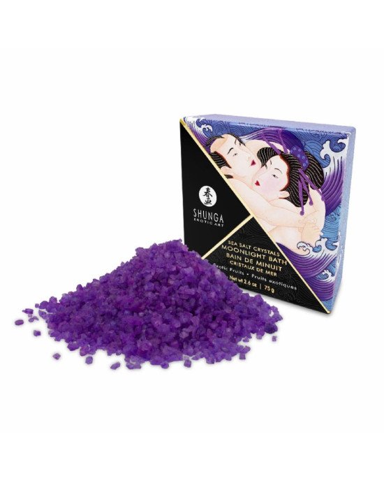 Сіль для ванни Shunga Moonlight Bath – Exotic Fruits (75 гр), сіль Мертвого моря, ароматичні олії Сіль для ванни Shunga Moonlight Bath – Exotic Fruits (75 гр), сіль Мертвого моря, ароматичні олії