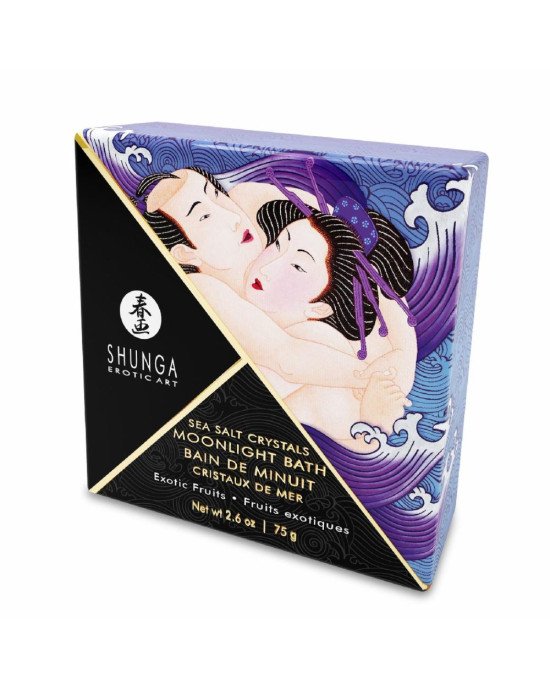Сіль для ванни Shunga Moonlight Bath – Exotic Fruits (75 гр), сіль Мертвого моря, ароматичні олії Сіль для ванни Shunga Moonlight Bath – Exotic Fruits (75 гр), сіль Мертвого моря, ароматичні олії