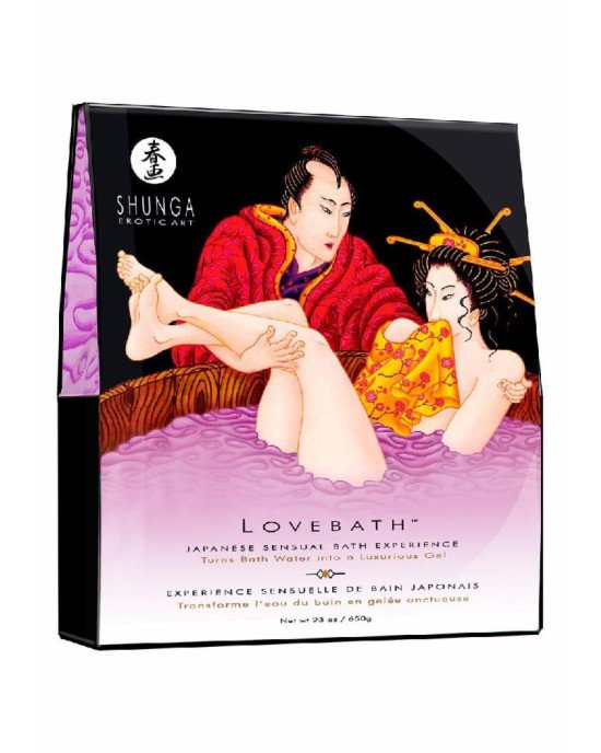 Гель для ванни Shunga LOVEBATH – Sensual Lotus 650 г, робить воду ароматним желе зі SPA ефектом Гель для ванни Shunga LOVEBATH – Sensual Lotus 650 г, робить воду ароматним желе зі SPA ефектом