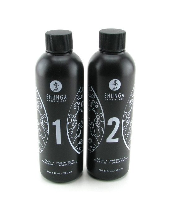 Гель для NURU масажу Shunga Oriental Body-to-Body – Exotic Fruits (2 x 225 мл) плюс простирадло Гель для NURU масажу Shunga Oriental Body-to-Body – Exotic Fruits (2 x 225 мл) плюс простирадло