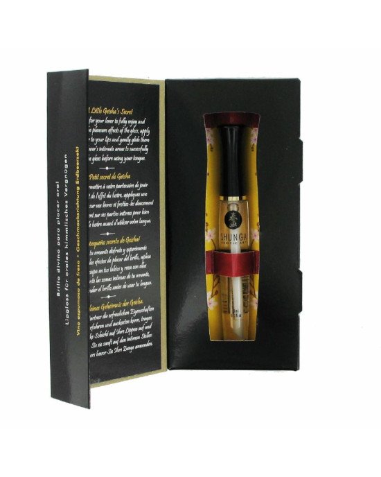 Стимулювальний блиск для губ Shunga LIPGLOSS – Sparkling Strawberry Wine (10 мл), ефект поколювання Стимулювальний блиск для губ Shunga LIPGLOSS – Sparkling Strawberry Wine (10 мл), ефект поколювання
