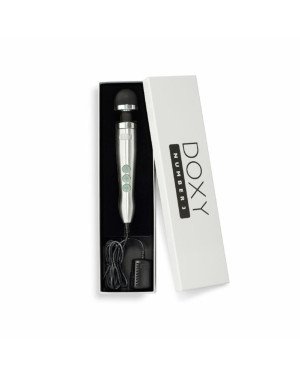 Вібромасажер DOXY Number 3 Silver, дуже потужний, живлення 220В, металевий корпус Вібромасажер DOXY Number 3 Silver, дуже потужний, живлення 220В, металевий корпус