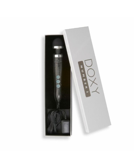 Вібромасажер DOXY Die Cast 3 Disco Black, дуже потужний, живлення 220В, металевий корпус Вібромасажер DOXY Die Cast 3 Disco Black, дуже потужний, живлення 220В, металевий корпус
