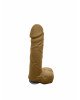 Крафтове мило-член із присоскою Чистий Кайф Brown size M, натуральне Крафтове мило-член із присоскою Чистий Кайф Brown size M, натуральне