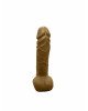 Крафтове мило-член із присоскою Чистий Кайф Brown size M, натуральне Крафтове мило-член із присоскою Чистий Кайф Brown size M, натуральне