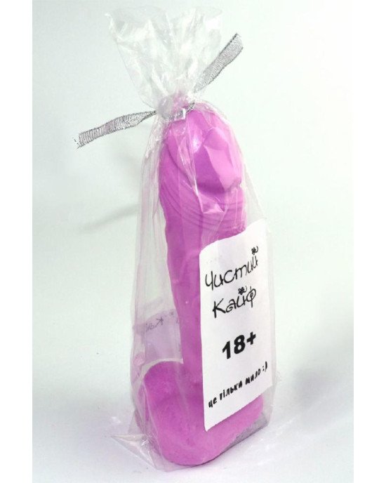 Крафтовое мыло-член с присоской Чистый Кайф Violet size L натуральное Крафтовое мыло-член с присоской Чистый Кайф Violet size L натуральное
