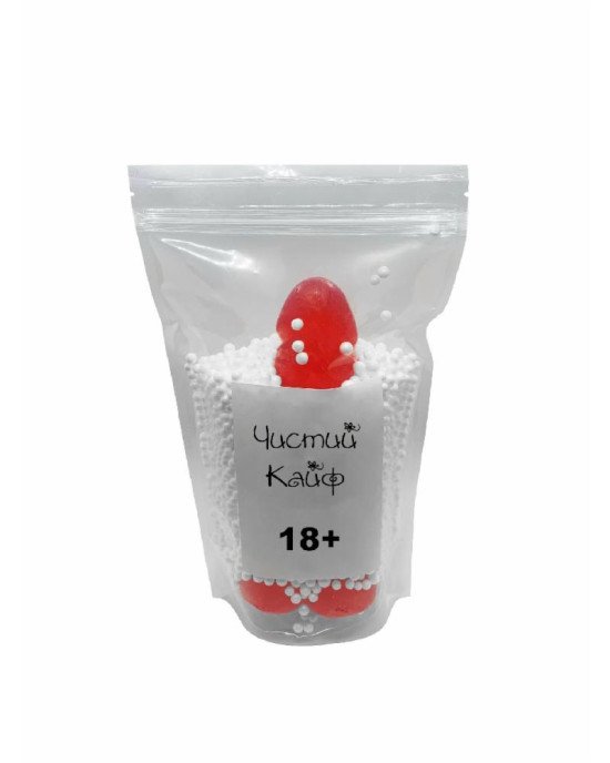 Крафтове мило-член із присоскою Чистий Кайф Red size L, натуральне Крафтове мило-член із присоскою Чистий Кайф Red size L, натуральне