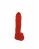 Крафтове мило-член із присоскою Чистий Кайф Red size L, натуральне Крафтове мило-член із присоскою Чистий Кайф Red size L, натуральне