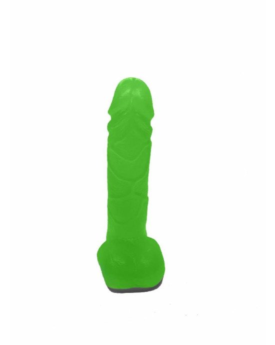 Крафтове мило-член із присоскою Чистий Кайф Green size M, натуральне Крафтове мило-член із присоскою Чистий Кайф Green size M, натуральне