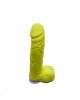 Крафтове мило-член із присоскою Чистий Кайф Yellow size M, натуральне Крафтове мило-член із присоскою Чистий Кайф Yellow size M, натуральне