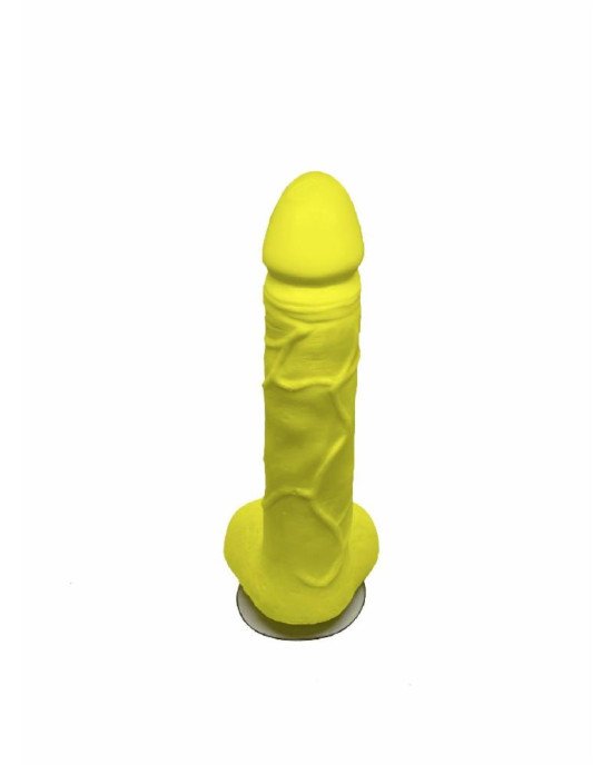 Крафтове мило-член із присоскою Чистий Кайф Yellow size L, натуральне Крафтове мило-член із присоскою Чистий Кайф Yellow size L, натуральне