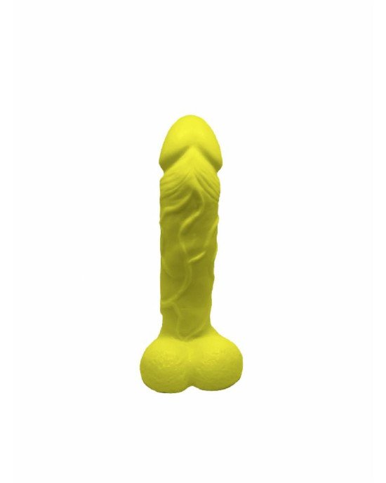 Крафтове мило-член із присоскою Чистий Кайф Yellow size L, натуральне Крафтове мило-член із присоскою Чистий Кайф Yellow size L, натуральне