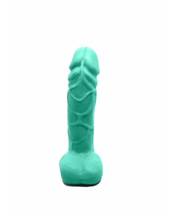 Крафтове мило-член із присоскою Чистий Кайф Turquoise size M, натуральне Крафтове мило-член із присоскою Чистий Кайф Turquoise size M, натуральне