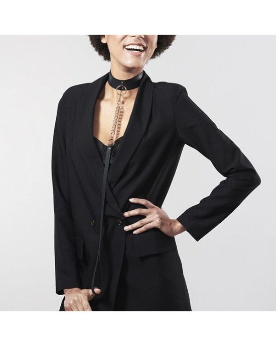 Чокер Bijoux Indiscrets MAZE – Wide Chocker Black