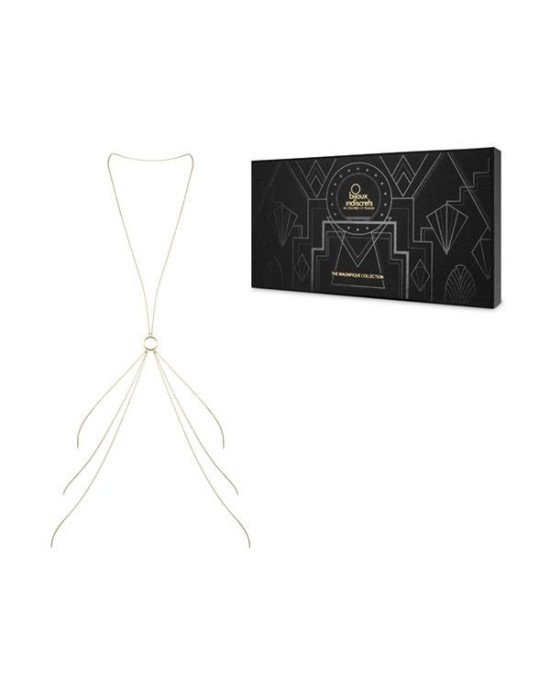Ланцюжок для тіла Bijoux Indiscrets Magnifique 8 Body Chain - Gold, прикраса для тіла Ланцюжок для тіла Bijoux Indiscrets Magnifique 8 Body Chain - Gold, прикраса для тіла