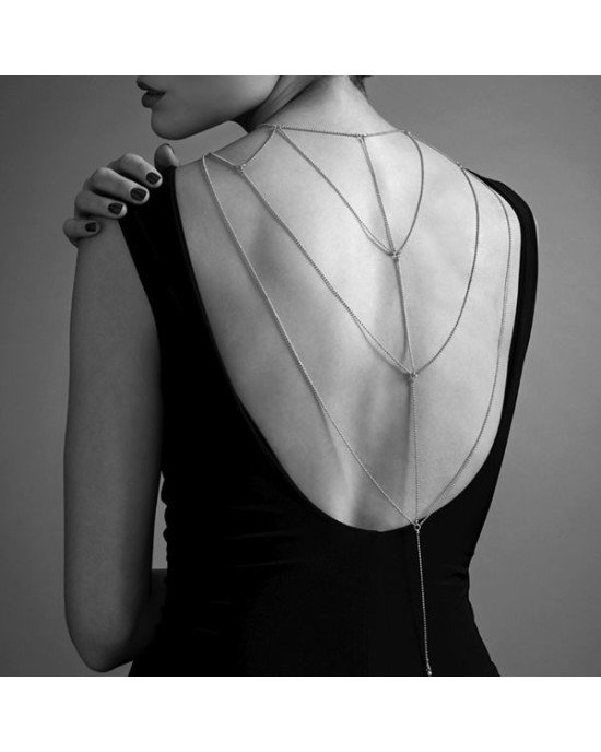 Ланцюжок для спини Bijoux Indiscrets Magnifique Back and Cleavage Chain - Gold, прикраса для тіла Ланцюжок для спини Bijoux Indiscrets Magnifique Back and Cleavage Chain - Gold, прикраса для тіла