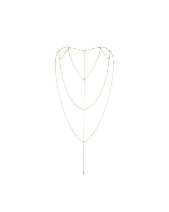 Ланцюжок для спини Bijoux Indiscrets Magnifique Back and Cleavage Chain - Gold, прикраса для тіла Ланцюжок для спини Bijoux Indiscrets Magnifique Back and Cleavage Chain - Gold, прикраса для тіла