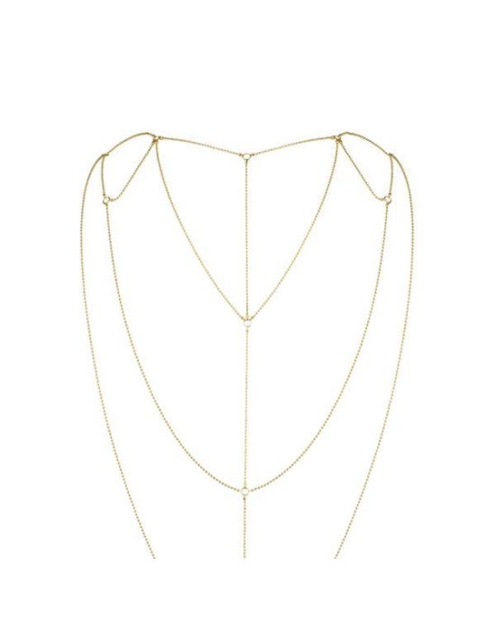 Ланцюжок для спини Bijoux Indiscrets Magnifique Back and Cleavage Chain - Gold, прикраса для тіла Ланцюжок для спини Bijoux Indiscrets Magnifique Back and Cleavage Chain - Gold, прикраса для тіла