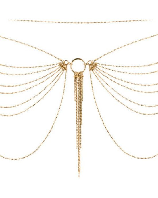 Ланцюжок на трусики або ліф Bijoux Indiscrets MAGNIFIQUE Waist Chain - Gold, прикраса на тіло Ланцюжок на трусики або ліф Bijoux Indiscrets MAGNIFIQUE Waist Chain - Gold, прикраса на тіло