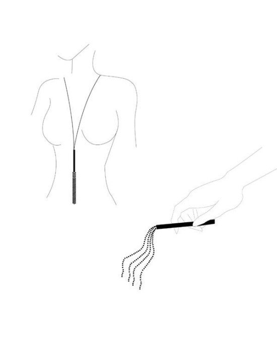 Ланцюжок-батіг на шию Bijoux Indiscrets MAGNIFIQUE Necklace Whip - Gold, прикраса для тіла Ланцюжок-батіг на шию Bijoux Indiscrets MAGNIFIQUE Necklace Whip - Gold, прикраса для тіла