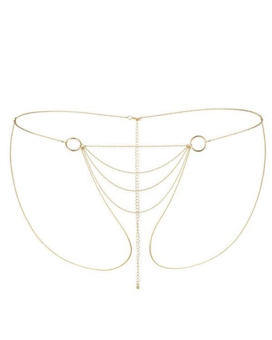 Ланцюжок-трусики Bijoux Indiscrets Magnifique Bikini Chain – Gold, прикраса для тіла Ланцюжок-трусики Bijoux Indiscrets Magnifique Bikini Chain – Gold, прикраса для тіла