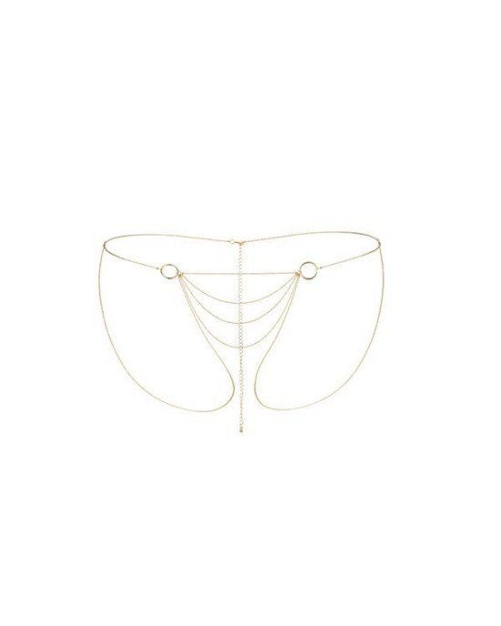 Ланцюжок-трусики Bijoux Indiscrets Magnifique Bikini Chain – Gold, прикраса для тіла Ланцюжок-трусики Bijoux Indiscrets Magnifique Bikini Chain – Gold, прикраса для тіла