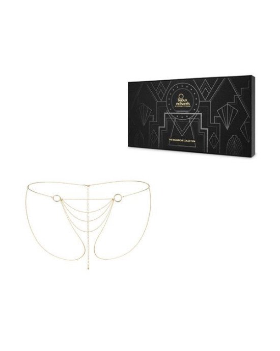 Ланцюжок-трусики Bijoux Indiscrets Magnifique Bikini Chain – Gold, прикраса для тіла Ланцюжок-трусики Bijoux Indiscrets Magnifique Bikini Chain – Gold, прикраса для тіла