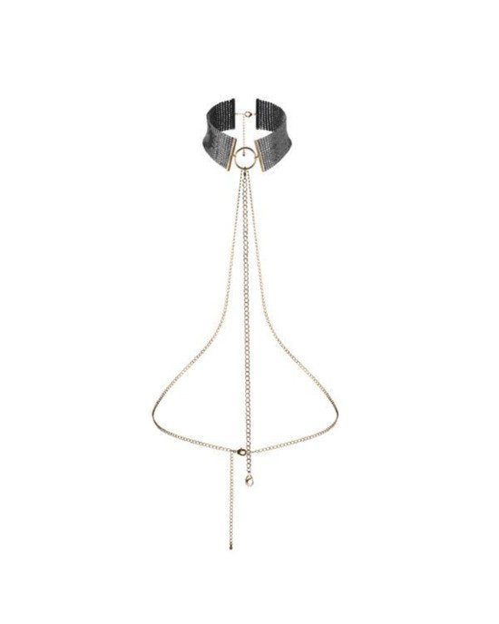 Намисто-комір Bijoux Indiscrets Desir Metallique Collar - Black Намисто-комір Bijoux Indiscrets Desir Metallique Collar - Black