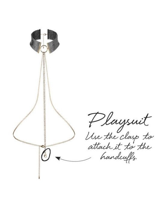 Намисто-комір Bijoux Indiscrets Desir Metallique Collar - Black Намисто-комір Bijoux Indiscrets Desir Metallique Collar - Black