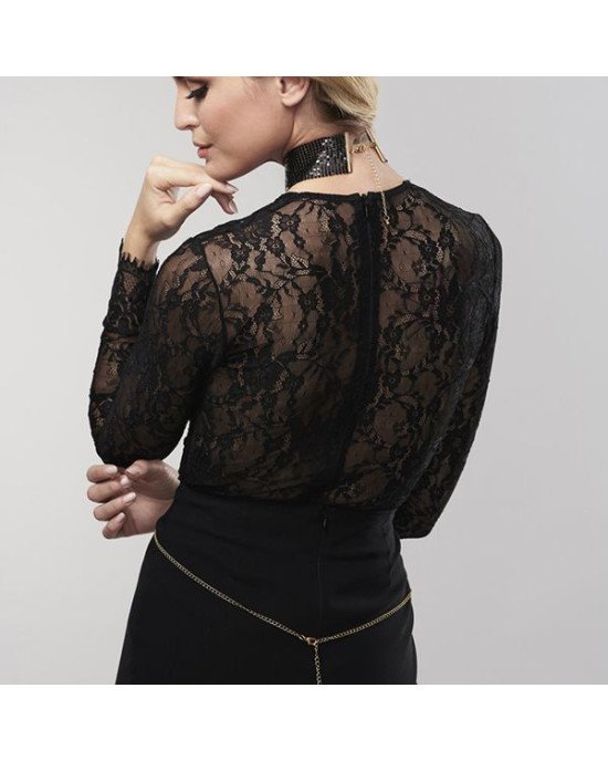 Намисто-комір Bijoux Indiscrets Desir Metallique Collar - Black Намисто-комір Bijoux Indiscrets Desir Metallique Collar - Black