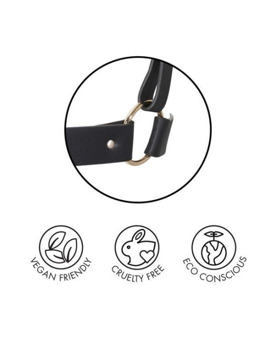Портупея Bijoux Indiscrets MAZE - X Harness Black, екошкіра Портупея Bijoux Indiscrets MAZE - X Harness Black, екошкіра
