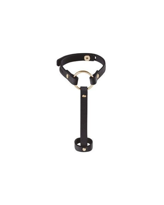 Пара браслетів на зап'ясті і палець Bijoux Indiscrets MAZE Hand Bracelet Harness Black, екошкіра Пара браслетів на зап'ясті і палець Bijoux Indiscrets MAZE Hand Bracelet Harness Black, екошкіра