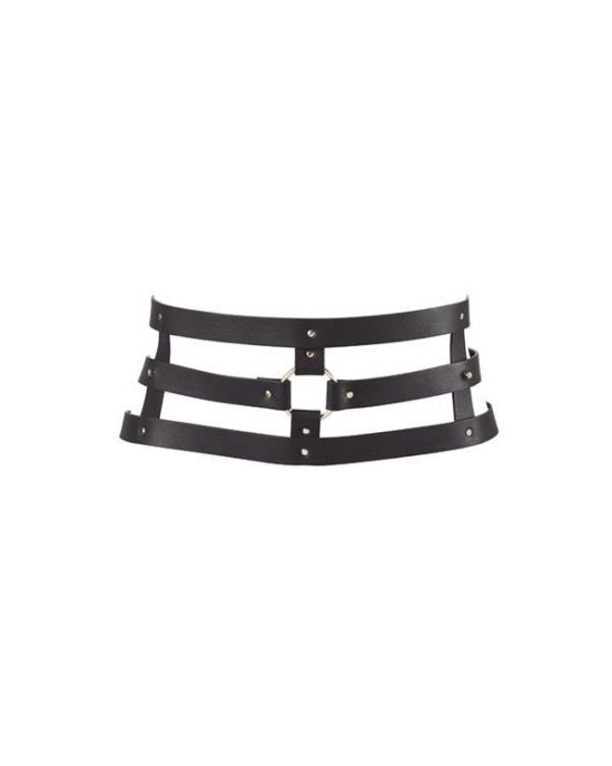 Портупея-пояс Bijoux Indiscrets MAZE - Wide Belt and Restraints Black, екошкіра Портупея-пояс Bijoux Indiscrets MAZE - Wide Belt and Restraints Black, екошкіра