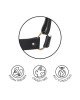 Портупея-пояс Bijoux Indiscrets MAZE - Wide Belt and Restraints Black, екошкіра Портупея-пояс Bijoux Indiscrets MAZE - Wide Belt and Restraints Black, екошкіра