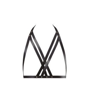 Портупея Bijoux Indiscrets MAZE — Halter Bra Harness Black