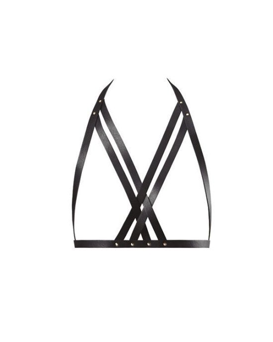 Портупея Bijoux Indiscrets MAZE — Halter Bra Harness Black Портупея Bijoux Indiscrets MAZE — Halter Bra Harness Black