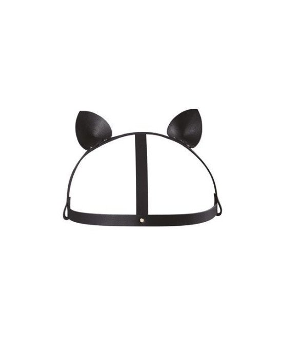Маска кішечки Bijoux Indiscrets MAZE - Cat Ears Headpiece Black, екошкіра Маска кішечки Bijoux Indiscrets MAZE - Cat Ears Headpiece Black, екошкіра