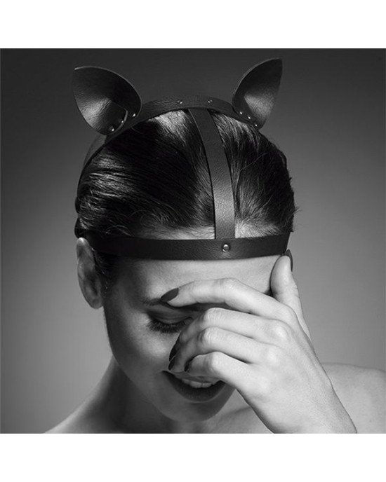 Маска кішечки Bijoux Indiscrets MAZE - Cat Ears Headpiece Black, екошкіра Маска кішечки Bijoux Indiscrets MAZE - Cat Ears Headpiece Black, екошкіра