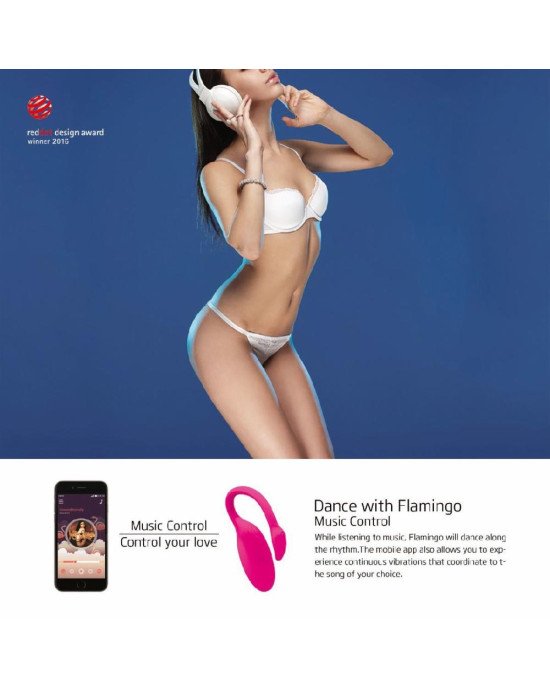 Смарт-віброяйце Magic Motion Flamingo зі стимулятором клітора, 3 види вправ Кегеля Смарт-віброяйце Magic Motion Flamingo зі стимулятором клітора, 3 види вправ Кегеля