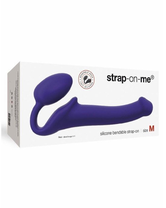 Безремінний страпон Strap-On-Me Violet M, повністю регульований, діаметр 3,3 см Безремінний страпон Strap-On-Me Violet M, повністю регульований, діаметр 3,3 см