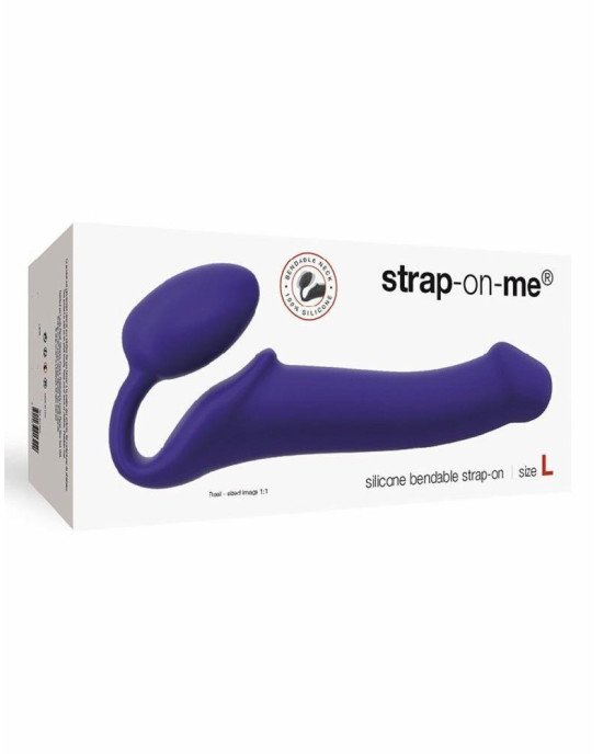 Безремінний страпон Strap-On-Me Violet L, повністю регульований, діаметр 3,7 см Безремінний страпон Strap-On-Me Violet L, повністю регульований, діаметр 3,7 см