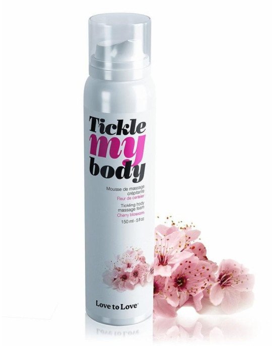 Масажна піна Love To Love TICKLE MY BODY Cherry Blossom (150 мл) зволожувальна Масажна піна Love To Love TICKLE MY BODY Cherry Blossom (150 мл) зволожувальна
