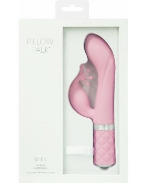Розкішний вібратор-кролик Pillow Talk - Kinky Pink з кристалом Сваровські, потужний Розкішний вібратор-кролик Pillow Talk - Kinky Pink з кристалом Сваровські, потужний