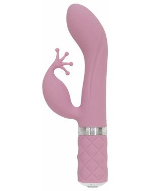Розкішний вібратор-кролик Pillow Talk - Kinky Pink з кристалом Сваровські, потужний