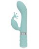Розкішний вібратор-кролик Pillow Talk - Kinky Teal з кристалом Сваровські, потужний Розкішний вібратор-кролик Pillow Talk - Kinky Teal з кристалом Сваровські, потужний