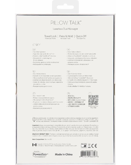 Розкішний вібратор-кролик Pillow Talk - Kinky Teal з кристалом Сваровські, потужний Розкішний вібратор-кролик Pillow Talk - Kinky Teal з кристалом Сваровські, потужний
