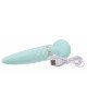 Вібромасажер 2в1 PILLOW TALK - Sultry Teal, класичний масажер і вібратор з ротацією, підігрів Вібромасажер 2в1 PILLOW TALK - Sultry Teal, класичний масажер і вібратор з ротацією, підігрів