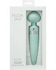 Вібромасажер 2в1 PILLOW TALK - Sultry Teal, класичний масажер і вібратор з ротацією, підігрів Вібромасажер 2в1 PILLOW TALK - Sultry Teal, класичний масажер і вібратор з ротацією, підігрів