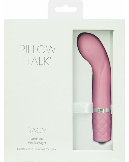Розкішний вібратор Pillow Talk - Racy Pink з кристалом Сваровські для точки G, подарункова упаковка Розкішний вібратор Pillow Talk - Racy Pink з кристалом Сваровські для точки G, подарункова упаковка